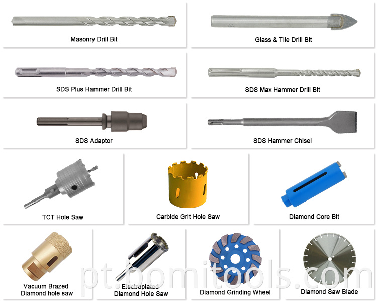 SDS PLUS Drill Bit and Chisel Set